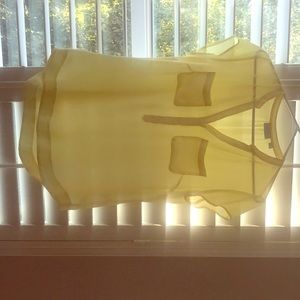 New York and Co. yellow top size M
